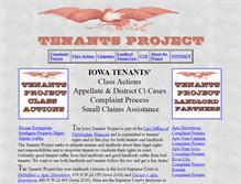 Tablet Screenshot of ictenantsclassaction.com